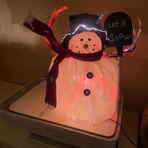 Color Changing “LET IT SNOW” Snowman